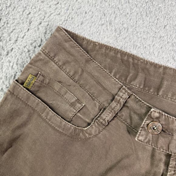 Kenzo Homme Pants Mens 34x34 Brown Linen Blend Relaxed Straight Chino - Picture 9 of 16